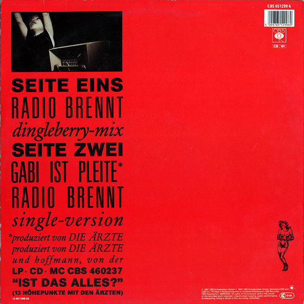 Cover zu Die Ärzte - Radio Brennt (Dingleberry-Mix) | 12