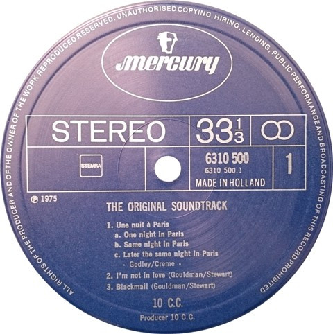 Cover zu 10cc - The Original Soundtrack | 1975 | Vinyl | Rock | Netherlands