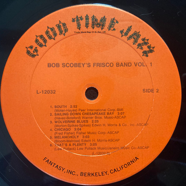 Cover zu Bob Scobey's Frisco Band - Vol. 1, The Scobey Story | Vinyl | Jazz | US