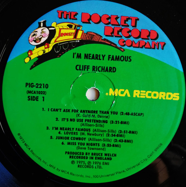 Cover zu Cliff Richard - I'm Nearly Famous | 1976 | Vinyl | Rock, Pop | US