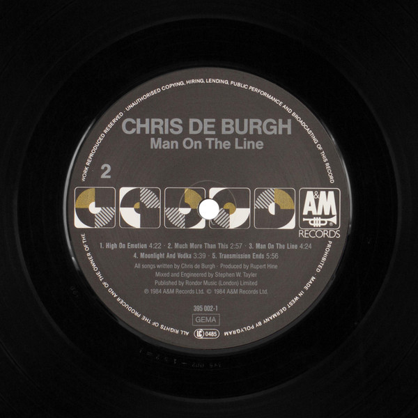 Cover zu Chris de Burgh - Man On The Line | 1984 | Vinyl | Rock | Germany