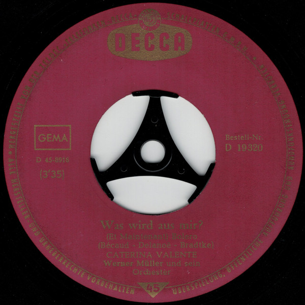 Cover zu Caterina Valente - Was Wird Aus Mir? | 1962 | Vinyl | Pop | Germany