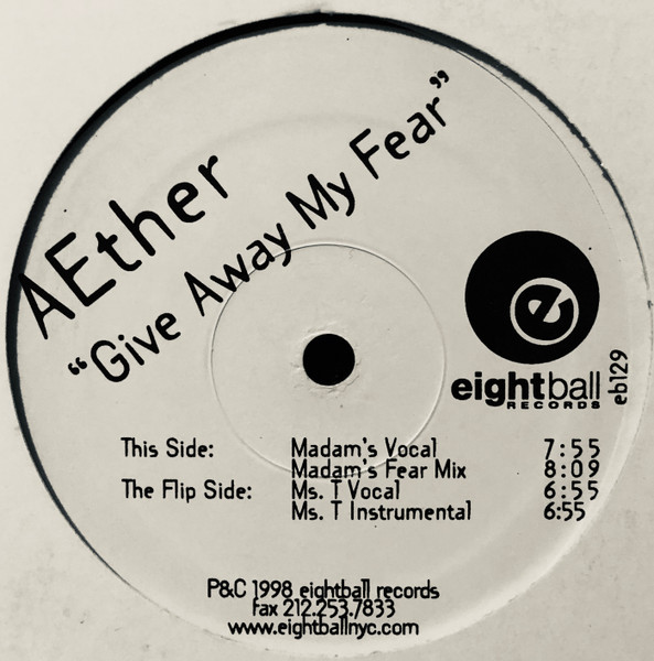 Cover zu Aether (2) - Give Away My Fear | 1998 | Vinyl | Electronic | US Schallplatten Ankauf