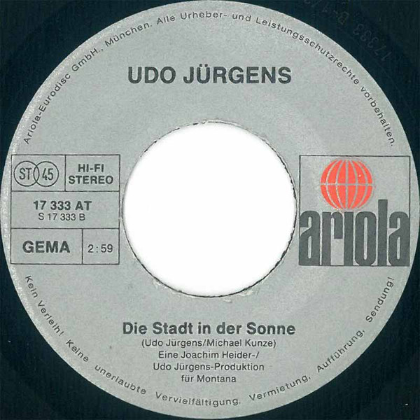 Cover zu Udo Jürgens - Tante Emma | 1976 | Vinyl | Pop | Germany