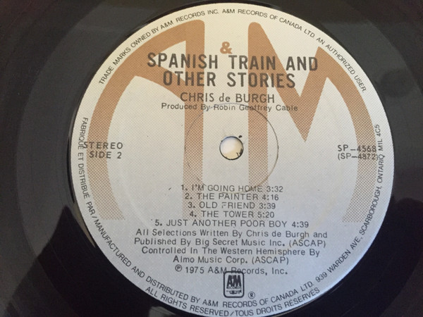 Cover zu Chris de Burgh - Spanish Train And Other Stories | 1975 | Vinyl | Rock | Canada