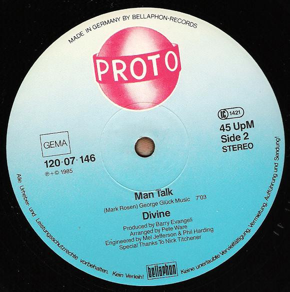 Cover zu Divine - Walk Like A Man | 1985 | Vinyl | Electronic, Pop | Germany