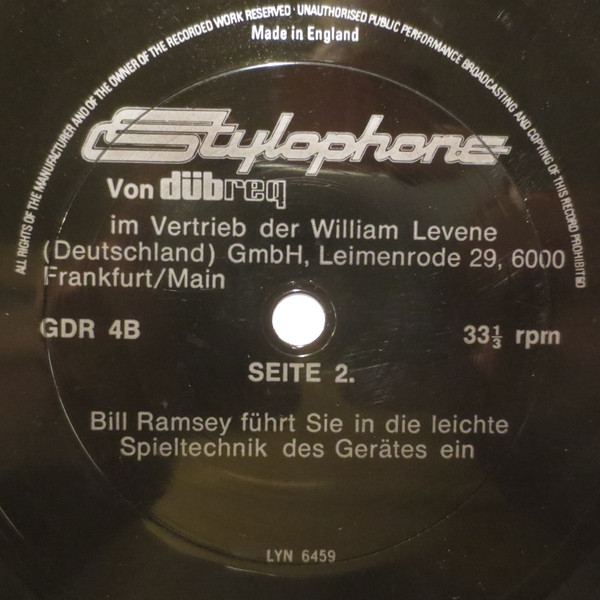 Cover zu Bill Ramsey - Stylophone Von Dübreq | Vinyl | Electronic, Non-Music | Germany Schallplatten Ankauf