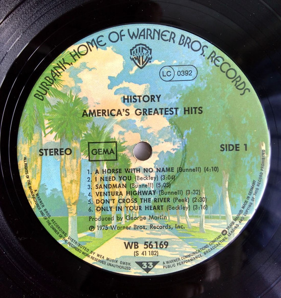 Cover zu America (2) - History · America's Greatest Hits | Vinyl | Rock, Pop | Germany Schallplatten Ankauf