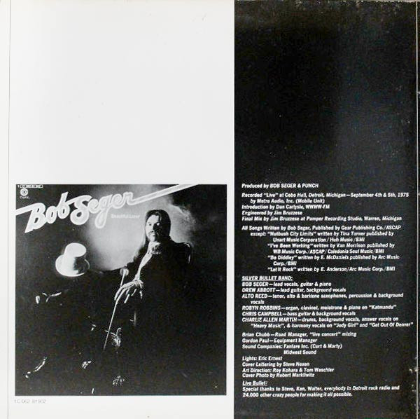 Cover zu Bob Seger And The Silver Bullet Band - 'Live' Bullet | 2xLP, Album, RE, Tan | Rock, Folk, World, & Country | Germany