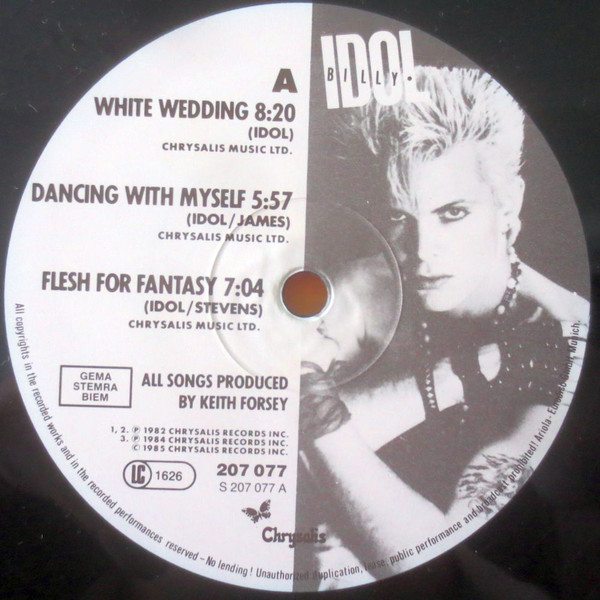 Cover zu Billy Idol - Vital Idol | 1985 | LP, Album, Comp | Rock | Europe