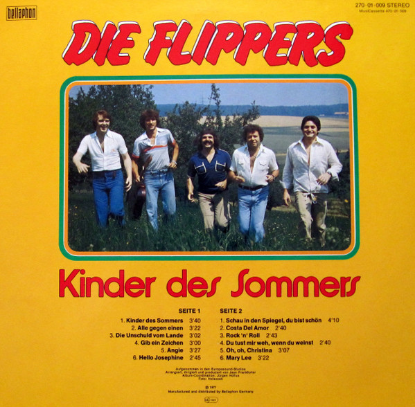 Cover zu Die Flippers - Kinder Des Sommers | 1977 | Vinyl | Pop | Germany Schallplatten Ankauf