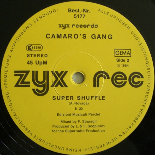 Cover zu Camaro's Gang - Ali Shuffle | 1984 | Vinyl | Electronic | Germany Schallplatten Ankauf