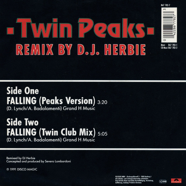 Cover zu D. Twins - Twin Peaks - Falling (Remix By D.J. Herbie) | 7