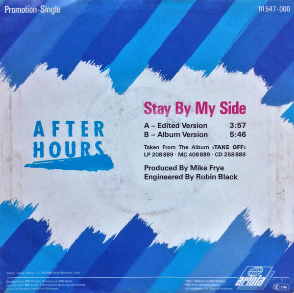 Cover zu After Hours (5) - Stay By My Side | 1988 | Vinyl | Rock, Pop | Germany Schallplatten Ankauf