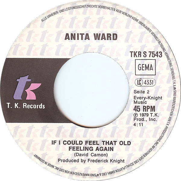 Cover zu Anita Ward - Ring My Bell | 1979 | Vinyl, 45 RPM, 7