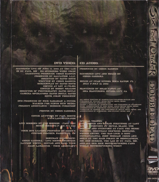 Cover zu Six Feet Under - Double Dead | 2002 | DVD, DVD-Video, CD, Mini-Album | Rock | Germany