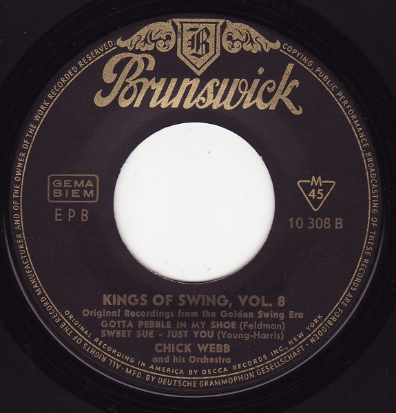 Cover zu Chick Webb And His Orchestra With Ella Fitzgerald - Kings Of Swing Vol. 8 | 1961 | Vinyl | Jazz | Germany Schallplatten Ankauf