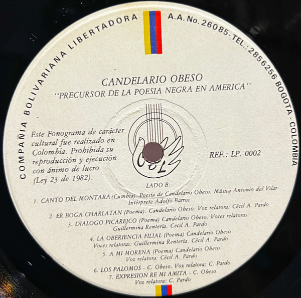 Cover zu candelario obeso - Candelario Obeso | Vinyl | Latin | Colombia