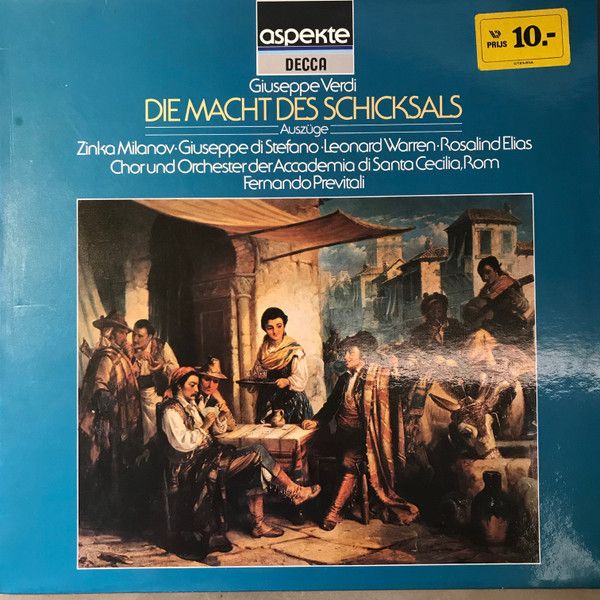 Bild Giuseppe Verdi, Orchestra dell’Accademia Nazionale di Santa Cecilia, Coro dell’Accademia Nazionale di Santa Cecilia, Fernando Previtali, Zinka Milanov, Giuseppe di Stefano, Leonard Warren, R Schallplatten Ankauf