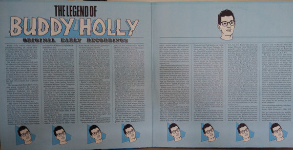 Cover zu Buddy Holly - The Legend Of Buddy Holly - Original Early Recordings | 1979 | Vinyl | Rock, Pop | Germany