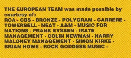 Cover zu The European Team - Sport Alive | 1985 | Vinyl | Rock | Belgium