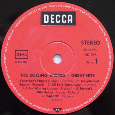 Cover zu The Rolling Stones - Great Hits | Vinyl | Rock, Pop | Germany