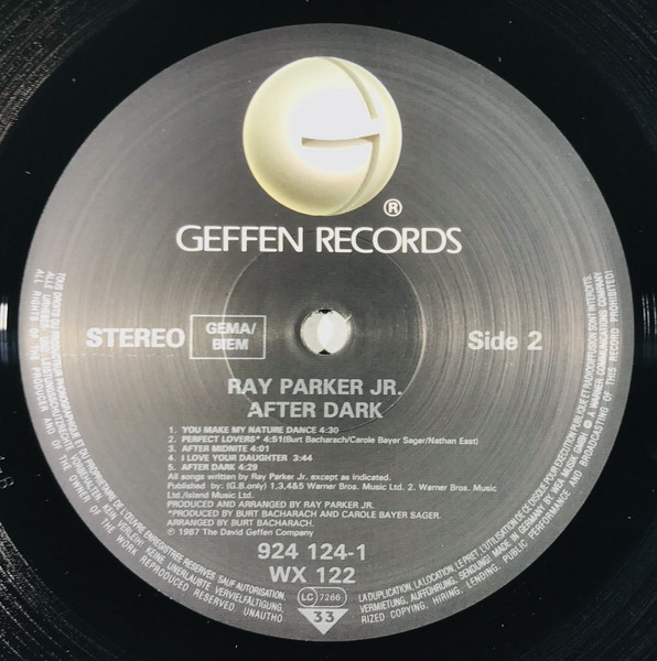 Cover zu Ray Parker Jr. - After Dark | 1987 | Vinyl | Funk / Soul | UK & Europe