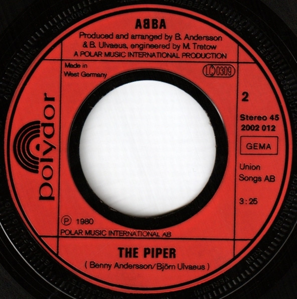 Cover zu ABBA - Super Trouper / The Piper | 1980 | Vinyl | Rock, Pop | Germany Schallplatten Ankauf