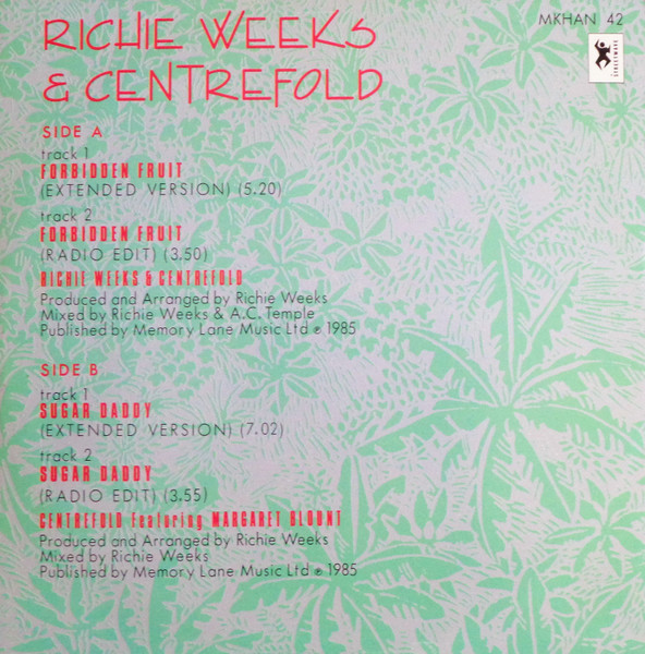 Cover zu Richie Weeks & Centrefold (2) - Forbidden Fruit | 12