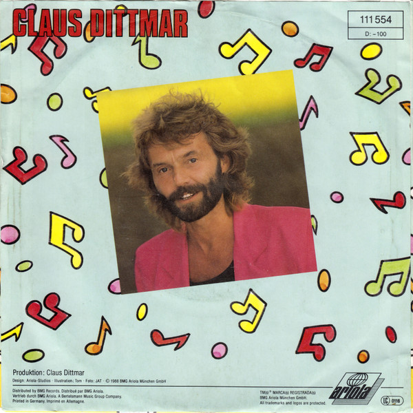 Cover zu Claus Dittmar - Heya-Heya Balla-Balla | 1988 | Vinyl, 45 RPM, 7