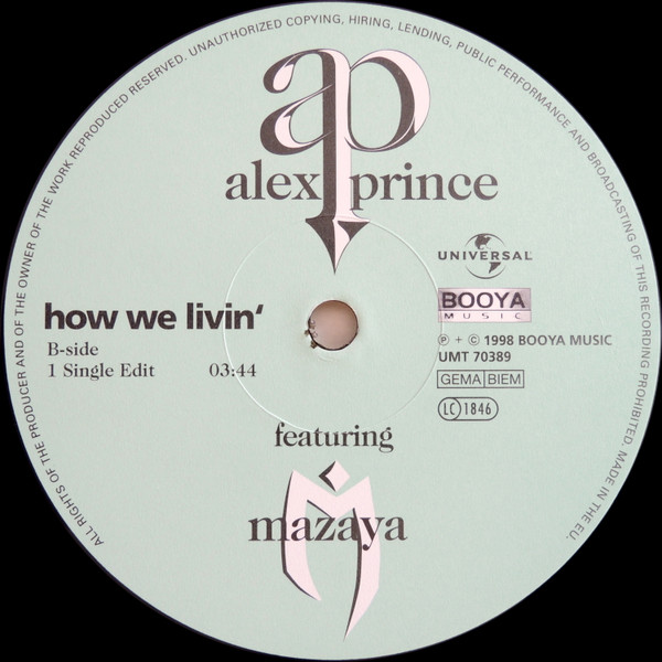 Cover zu Alexandra Prince Featuring Mazaya - How We Livin' | 1998 | Vinyl | Hip Hop | Germany