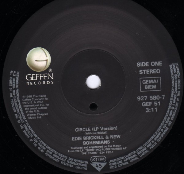 Cover zu Edie Brickell & New Bohemians - Circle | 1989 | Vinyl | Rock | Europe Schallplatten Ankauf