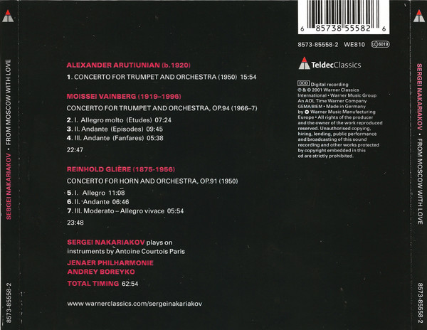 Cover zu Sergei Nakariakov • Jenaer Philharmonie, Andrey Boreyko - From Moscow With Love | CD, Album Schallplatten Ankauf