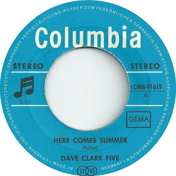 Cover zu The Dave Clark Five - Here Comes Summer | 1970 | Vinyl | Rock, Pop | Germany
