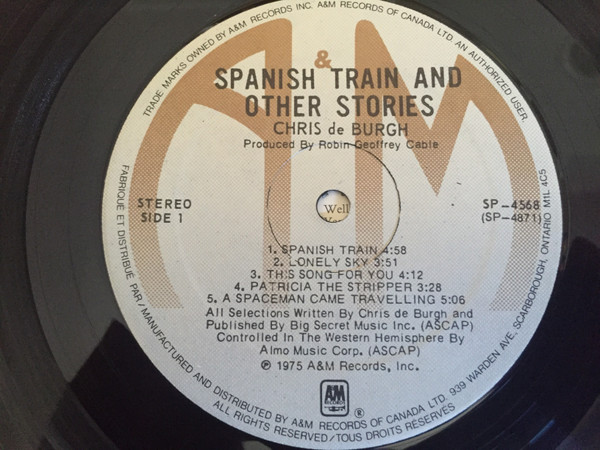 Cover zu Chris de Burgh - Spanish Train And Other Stories | 1975 | Vinyl | Rock | Canada