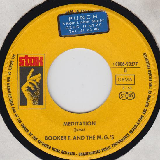 Cover zu Booker T & The MG's - Slum Baby | 1969 | Vinyl | Funk / Soul | Germany Schallplatten Ankauf