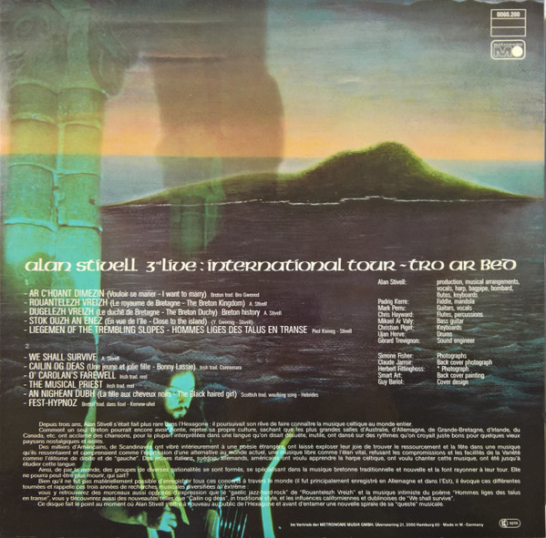 Cover zu Alan Stivell - 3rd Live : International Tour Tro Ar Bed | 1979 | Vinyl | Rock, Folk, World, & Country | Germany