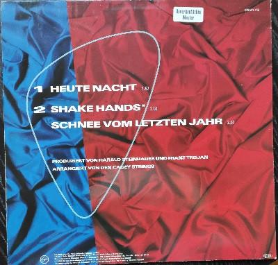 Cover zu Cagey Strings - Heute Nacht | 1990 | Vinyl | Pop | Germany Schallplatten Ankauf