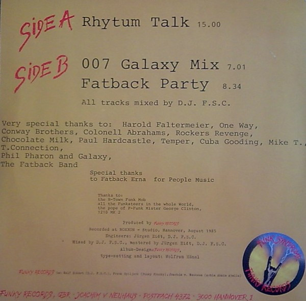 Cover zu DJ Fuzzy - Funk Syndrome Vol.2 | 1985 | Vinyl | Funk / Soul | Germany