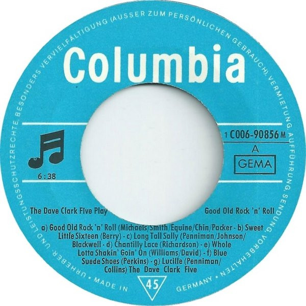 Cover zu The Dave Clark Five - The Dave Clark Five Play Good Old Rock 'N' Roll | 1969 | Vinyl | Rock | Germany Schallplatten Ankauf