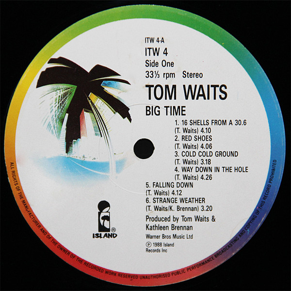 Cover zu Tom Waits - Big Time | 1988 | Vinyl | Blues | UK