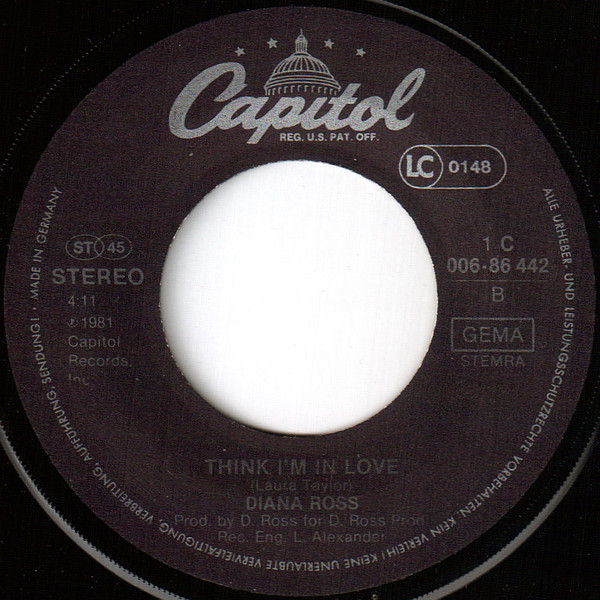 Cover zu Diana Ross - Why Do Fools Fall In Love | 1981 | Vinyl, Stereo, 45 RPM, 7