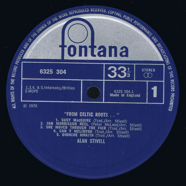 Cover zu Alan Stivell - From Celtic Roots... | 1973 | Vinyl | Rock, Classical, Folk, World, & Country | UK Schallplatten Ankauf