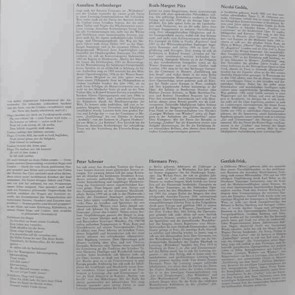 Cover zu Albert Lortzing, Anneliese Rothenberger · Ruth-Margret Pütz, Nicolai Gedda · Peter Schreier · Hermann Prey · Gottlob Frick, RIAS-Kammerchor, Radio-Symphonie-Orchester Berlin, Robert Heger -