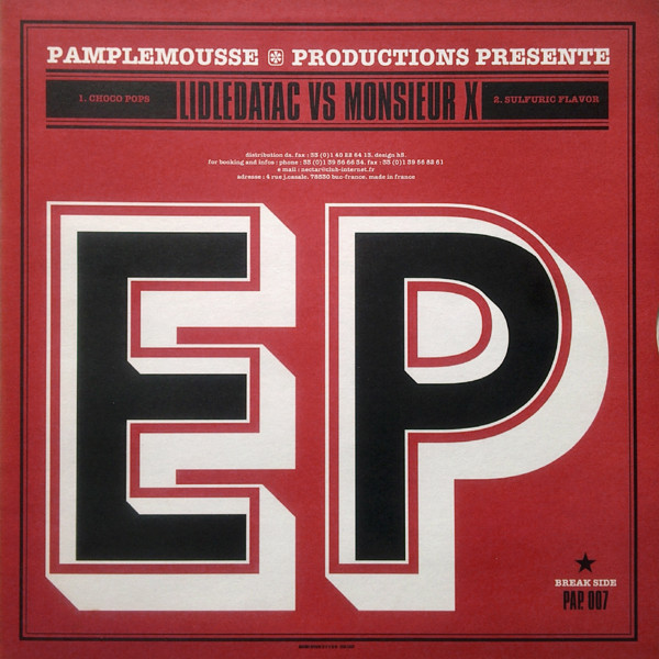 Cover zu Boogymann / Lidledatac vs Monsieur X - EP | 1999 | Vinyl | Electronic | France