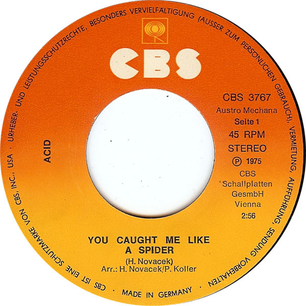 Cover zu Acid (4) - You Caught Me Like A Spider | 1975 | Vinyl | Rock | Austria