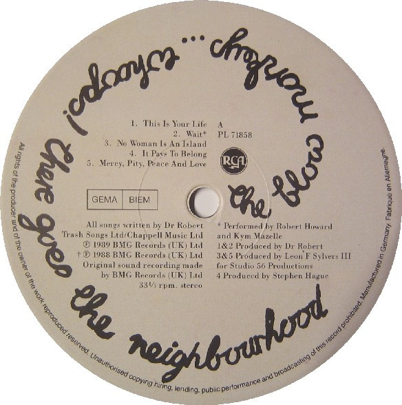 Cover zu The Blow Monkeys - Whoops! There Goes The Neighbourhood | 1989 | Vinyl | Electronic, Funk / Soul, Pop | Europe