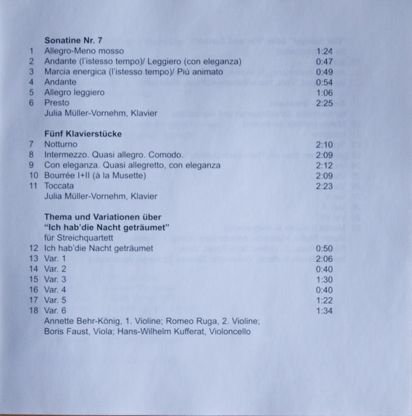 Cover zu Rudolf Hindemith - Rudolf Hindemith Edition Vol. 1 | 2002 | Vinyl | Classical | Germany
