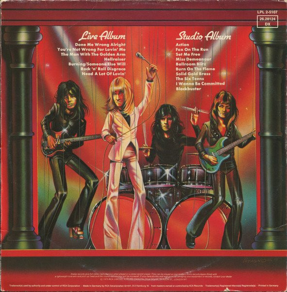 Cover zu The Sweet - Strung Up | 1975 | LP, Album + LP, Album, Comp + Gat | Rock | Germany