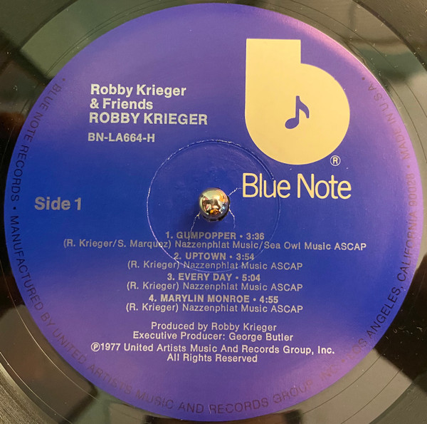 Cover zu Robby Krieger - Robbie Krieger & Friends | 1977 | Vinyl | Jazz, Pop | US Schallplatten Ankauf